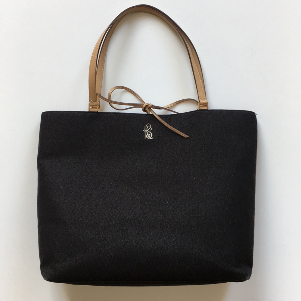 Kate Spade Linen Canvas with Monogram KS Vintage Handbag Tote